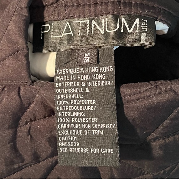 Vintage Black And White Quilted Women's Reversible Coat - Picture 15 of 16